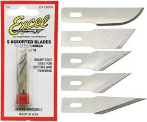 5 Assorted Blades (for #2,5,6 handles)