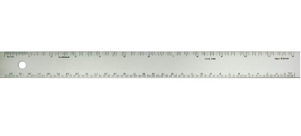 12" Aluminum Ruler