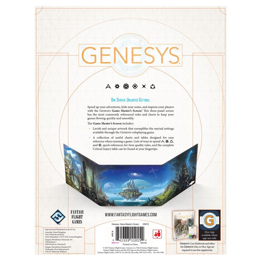 Genesys: Game Master Screen