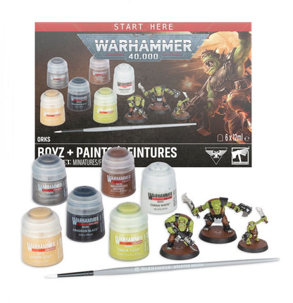 WH 40K: Orks Boyz + Paints Set