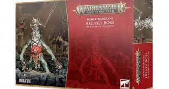 Orruk Warclans: Orrk Breaka Boss on MirebruteTroggoth