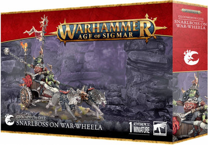 Warhammer AoS Gloomspite Glitz Snarlboss on War-Wheela