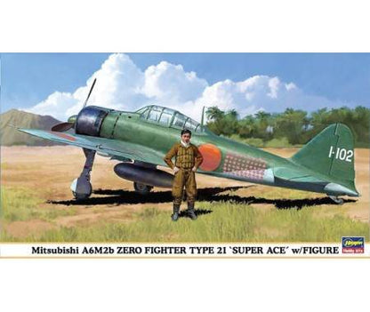 Mitsubishi A6M2b Zero Fighter Type 21 'Super Ace' w/Figure