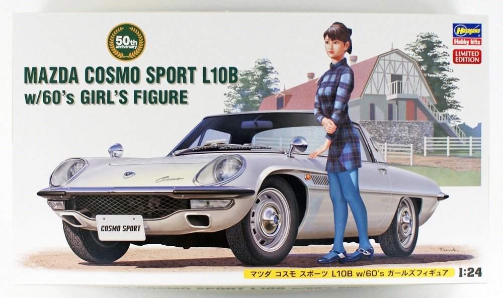 Mazda Cosmo Sport L10B w/60's Girl's Figure