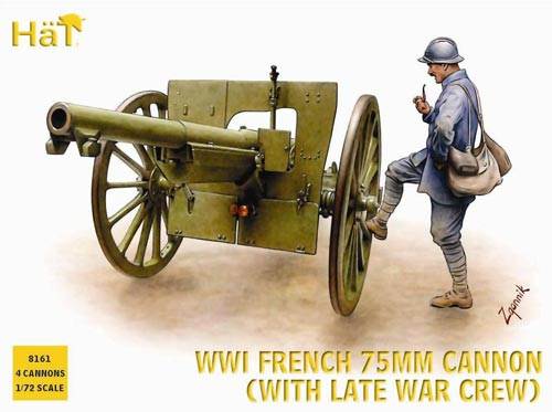 WWI Late French Artillery with 75mm Cannon