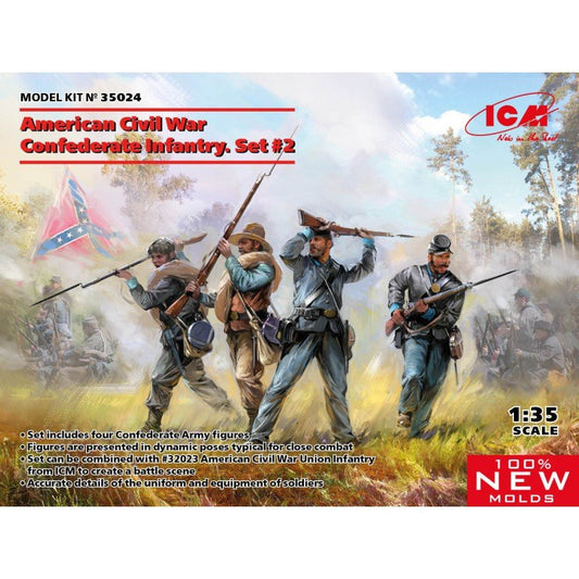 American Civil War Confederate Infantry Set #2