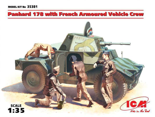 Panhard 178 with French Armoured Vehicle Crew