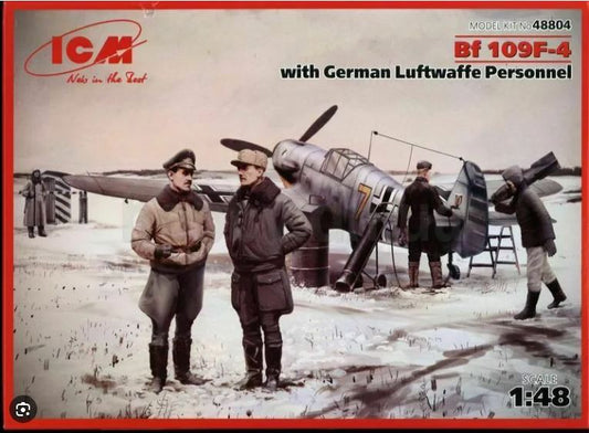 Bf 109F-4 with German Luftwaffe Personnel