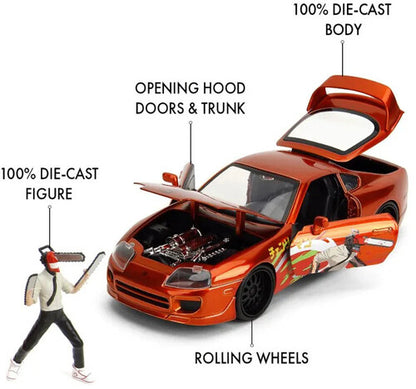 Chainsaw Man: 1995 Toyota Supra with Chainsaw Man