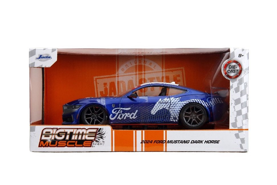 "Big Time Muscle" 2024 Ford Mustang Dark Horse - Candy Blue