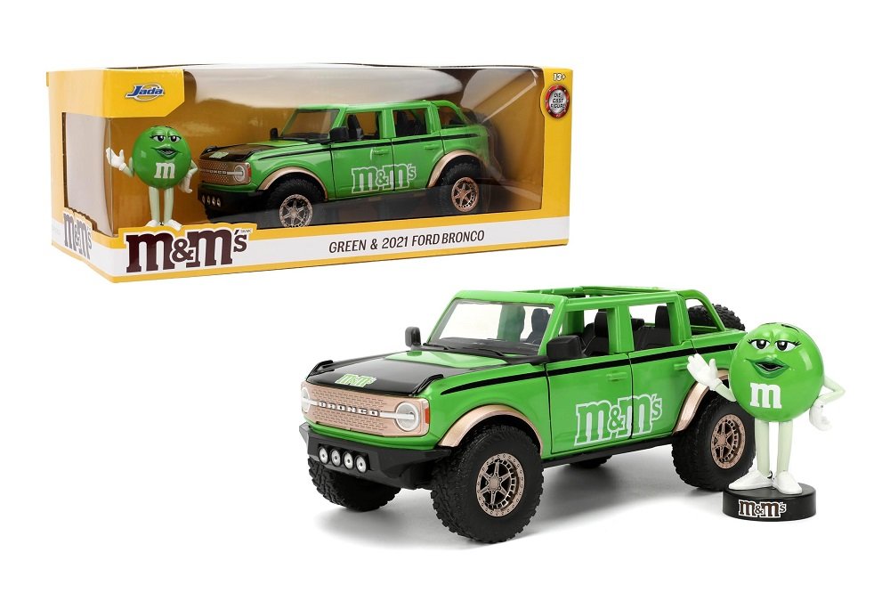 "Hollywood Rides" M&M's 2021 Ford Bronco w/ Green M&M