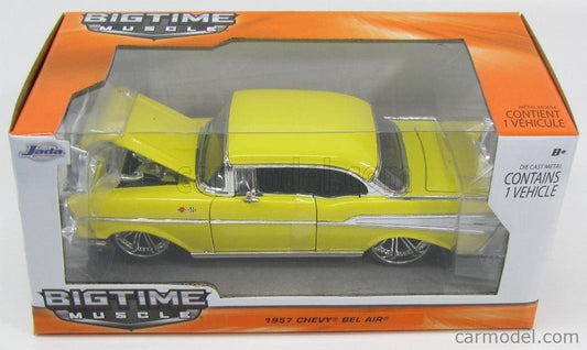 Big Time Muscle: 1957 Chevy Belair Yellow