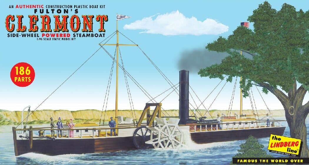 Fulton's Clermont, Side-Wheel Powered Steamboat