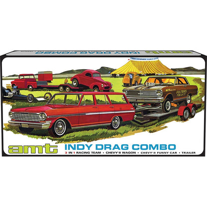 Indy Drag Combo 3 in 1 Racing Team Chevy II Wagon, Funny Car