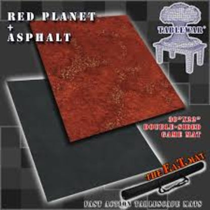 F.A.T. Mats: Red Planet / Asphalt 30x22 Double Sided