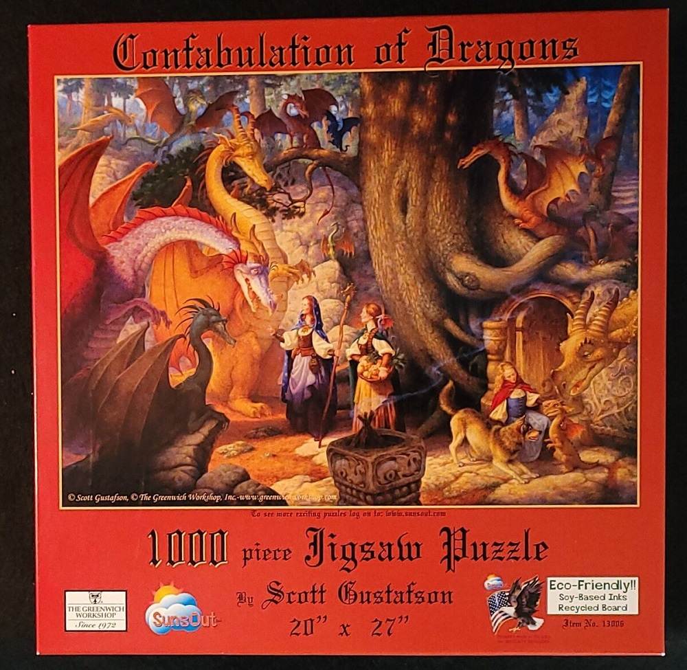 1000 Pc Puzzle: Confabulation Of Dragons