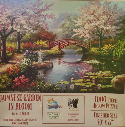 1000 Pc Puzzle: Japanese Garden in Bloom