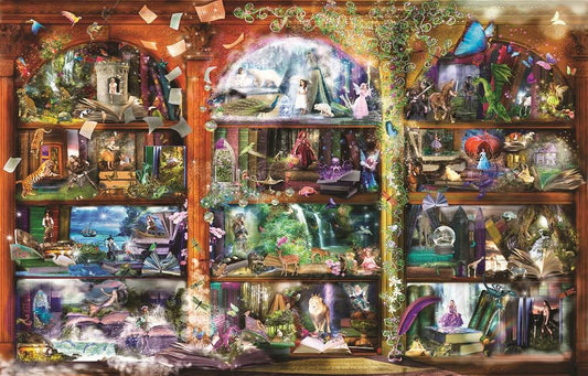 1000 Piece Puzzle: Enchanted Fairy Tale Library