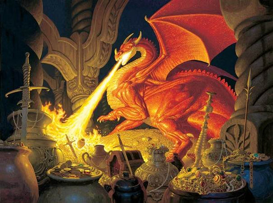 1000 Piece Puzzle: Smaug The Dragon