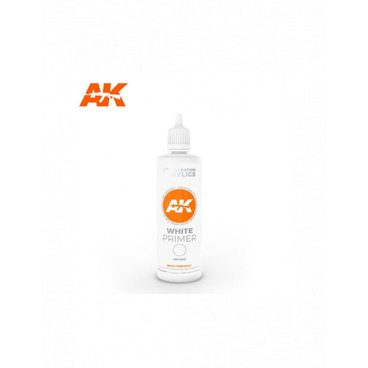 AK White Primer (3rd Generation Acrylics) 100ml