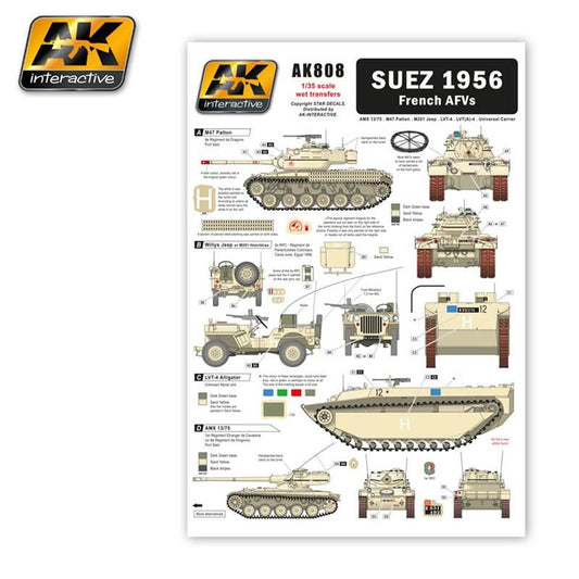 Suez 1956 French AFV Decals