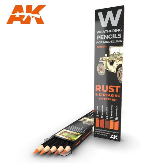 Weathering Pencils Rust and Streaking Set