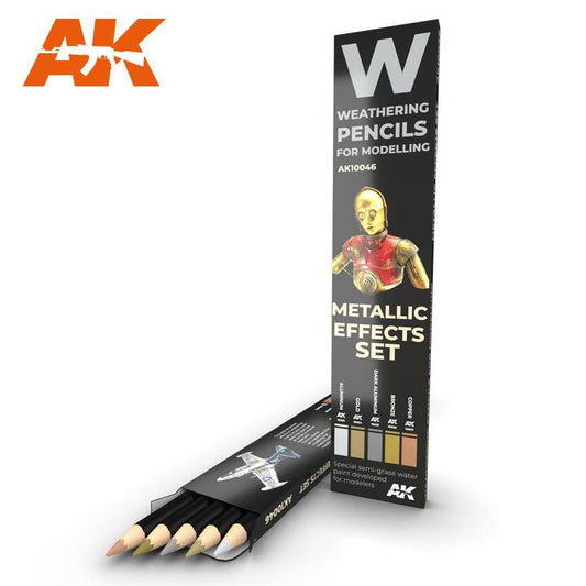 Weathering Pencils: Metallic Effects Set