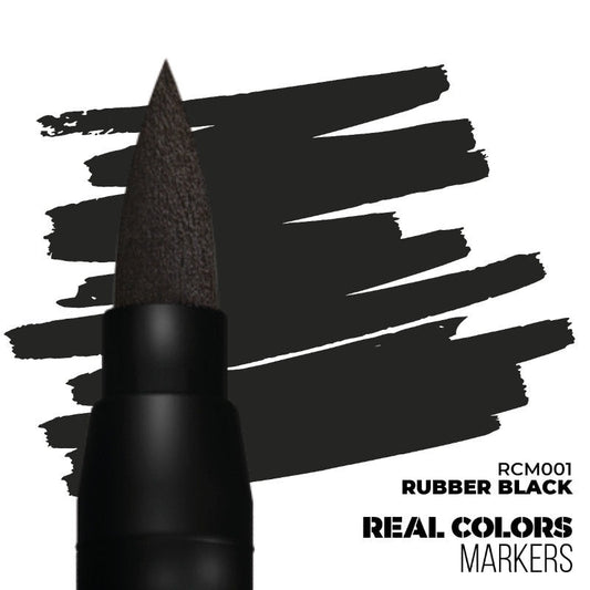 Real Color Markers: Rubber Black