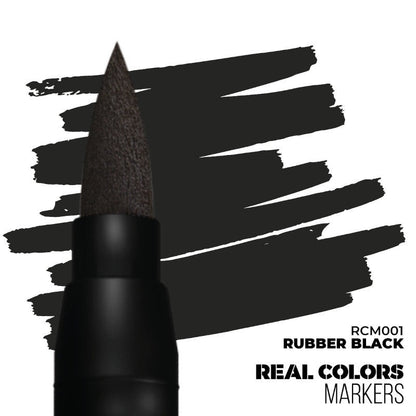 Real Color Markers: Rubber Black