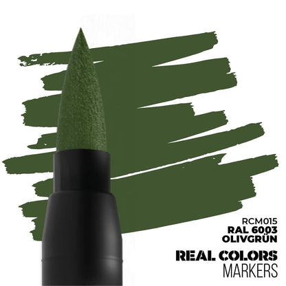 Real Color Markers: RAL 6003 Olivgrun