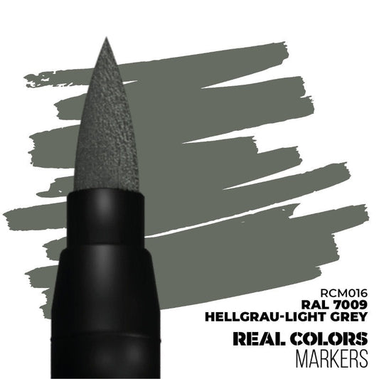 Real Color Markers: RAL 7009 Hellgrau-Light Grey