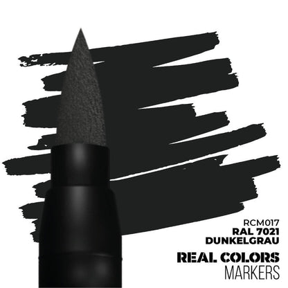 Real Color Markers: RAL 7021 Dunkelgrau