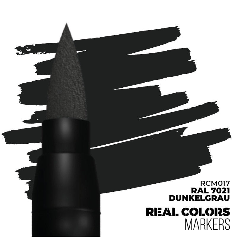 Real Color Markers: RAL 7021 Dunkelgrau