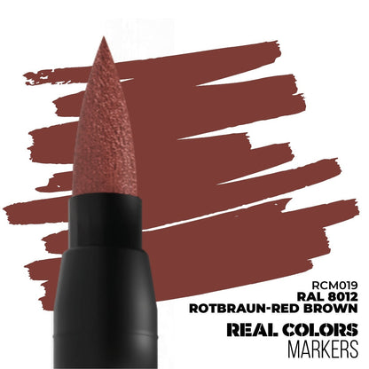 Real Color Markers: RAL 8012 (Rotbraun-Red Brown)