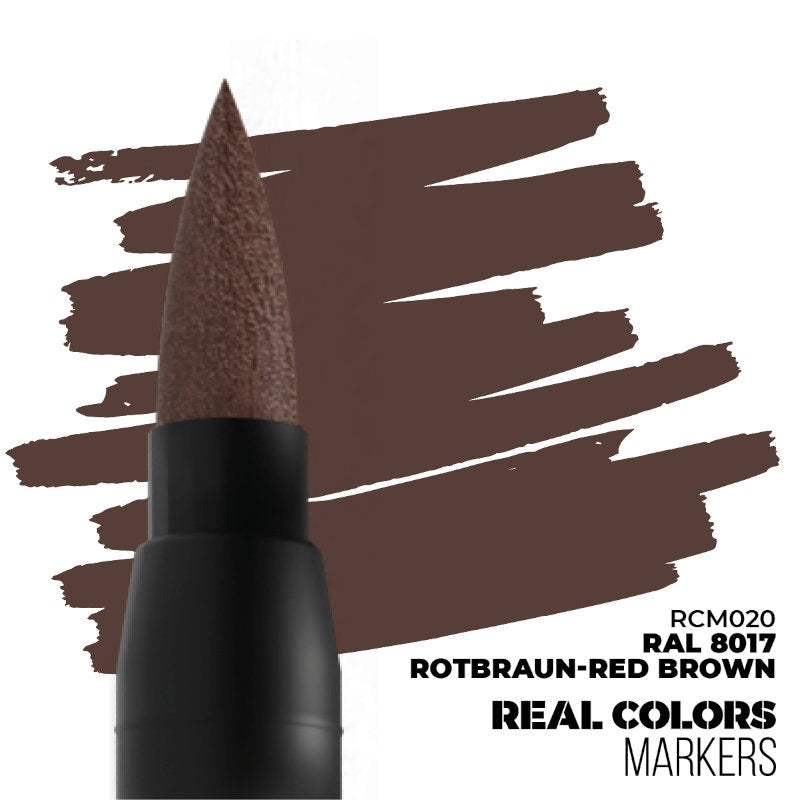 Real Color Markers: RAL 8017 (Rotbraun-Red Brown)