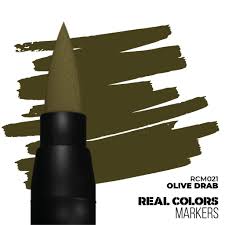 Real Color Markers: Olive Drab