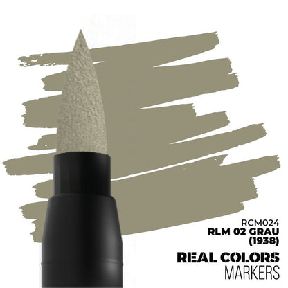 Real Color Markers: RLM 02 Grau (1938)