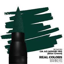 Real Color Markers: IJA AO Midori Iro (Blue Green)