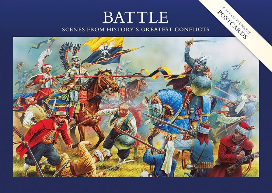 Battle Scenes Postcard Set