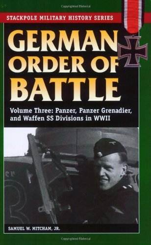 German Order Of Battle Vol. 3: Panzer, Panzer Grenadier