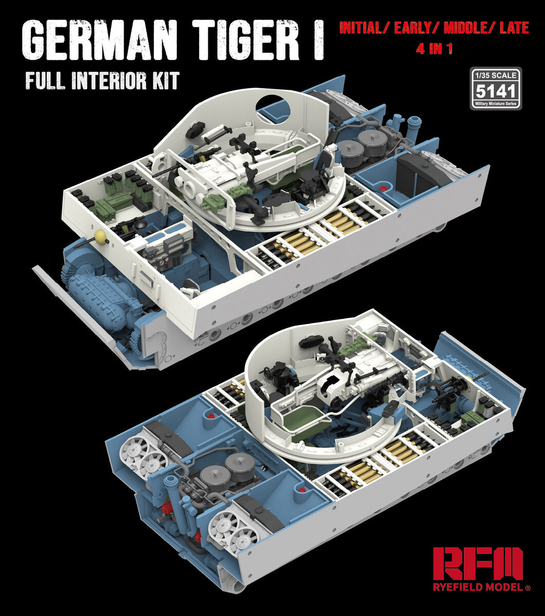 Pz.Kpfw.VI Ausf.E Tiger I Full Interior Kit