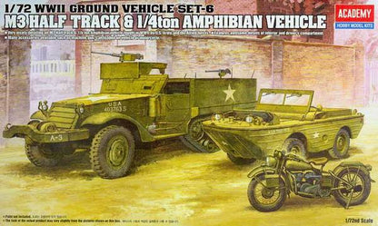 M3 Half Track & 1/4 ton Amphibian Vehicle