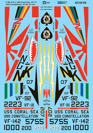 F-4B D&J uss Coral Sea VF-11USS 48th Decals