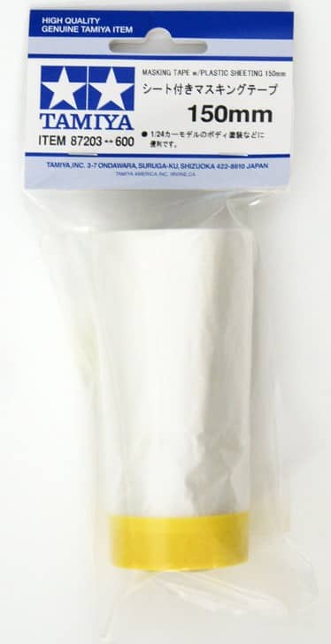 150mm Masking Tape w/ Plastic Sheeting