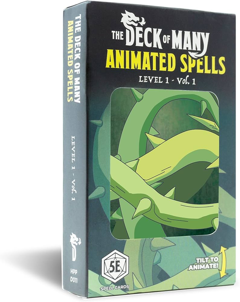 Deck Of Many: Animated Spells Level 1 Vol.1 (A-F)