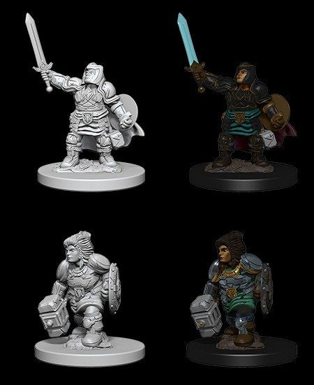 D&D Unpainted Minis: Dwarf Paladin