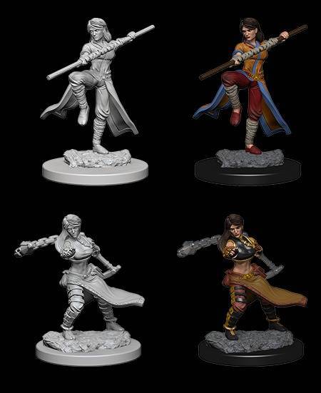 D&D Unpainted Minis: Human Female Monk