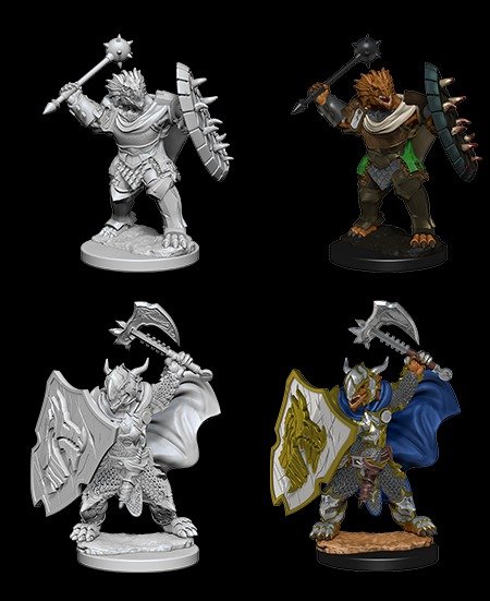 D&D Unpainted Minis: Dragonborn Male Paladin