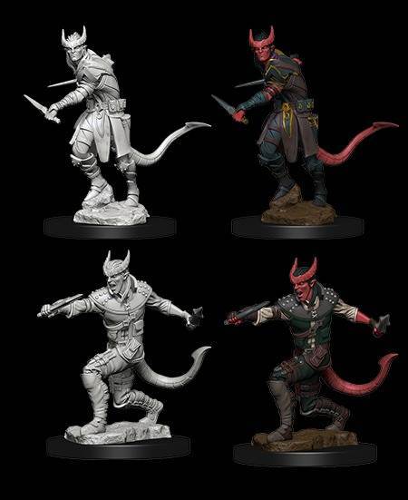 D&D Unpainted Minis: Male Tiefling Rogue