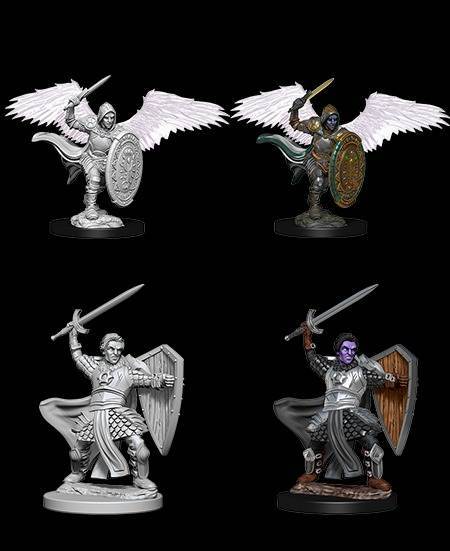 D&D Unpainted Minis: Male Aasimar Paladin